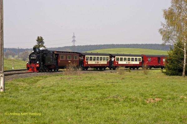 Fahrt durch Wendeschleife