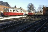 Triebwagen 187 012 und 187 011 im Bf Gernrode