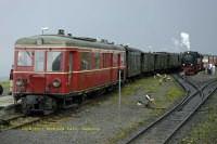 Triebwagen 187 025 mit HSB-Sonderzug