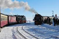 Zge im Bahnhof Brocken