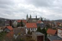 Blick zum Wahrzeichen von Gernrode, der Stiftskirche St. Cyriakus