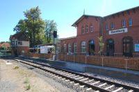 ehemaliges Stellwerk und Empfangsgebäude des Bahnhofs Ilsenburg nach der Rekonstruktion