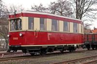 Triebwagen GHE 1 mit Beschriftung „187 001“ in Wernigerode Westerntor am 24.01. 2011