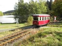 Tw 187 001 am Westende des Güntersberger „Bergsees“